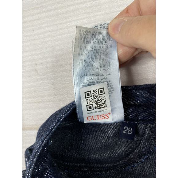 Guess Jeans Brittney Legging Womens 28 Blue Sparkly Stretch Skinny Leg Glitter - Picture 13 of 13